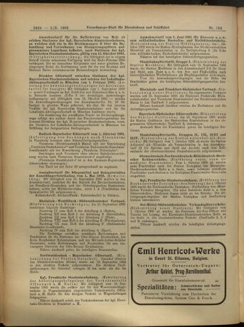 Verordnungs-Blatt für Eisenbahnen und Schiffahrt: Veröffentlichungen in Tarif- und Transport-Angelegenheiten 19051003 Seite: 10