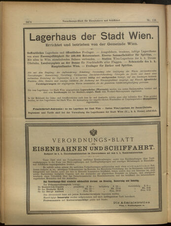 Verordnungs-Blatt für Eisenbahnen und Schiffahrt: Veröffentlichungen in Tarif- und Transport-Angelegenheiten 19051007 Seite: 14