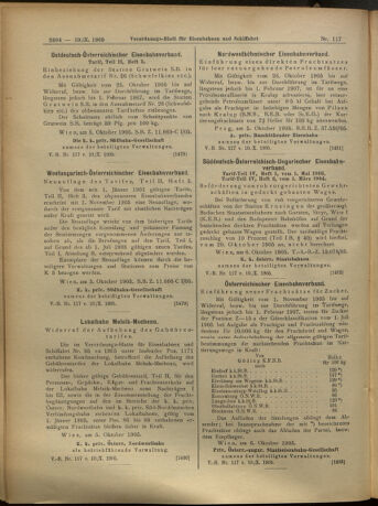 Verordnungs-Blatt für Eisenbahnen und Schiffahrt: Veröffentlichungen in Tarif- und Transport-Angelegenheiten 19051010 Seite: 7