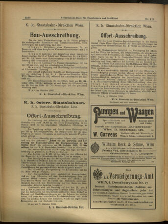 Verordnungs-Blatt für Eisenbahnen und Schiffahrt: Veröffentlichungen in Tarif- und Transport-Angelegenheiten 19051012 Seite: 4