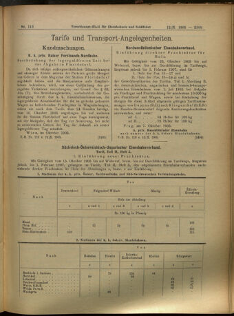 Verordnungs-Blatt für Eisenbahnen und Schiffahrt: Veröffentlichungen in Tarif- und Transport-Angelegenheiten 19051012 Seite: 5