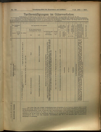 Verordnungs-Blatt für Eisenbahnen und Schiffahrt: Veröffentlichungen in Tarif- und Transport-Angelegenheiten 19051017 Seite: 15