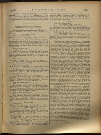 Verordnungs-Blatt für Eisenbahnen und Schiffahrt: Veröffentlichungen in Tarif- und Transport-Angelegenheiten 19051017 Seite: 3