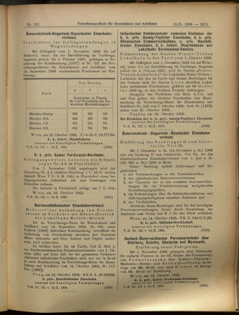 Verordnungs-Blatt für Eisenbahnen und Schiffahrt: Veröffentlichungen in Tarif- und Transport-Angelegenheiten 19051019 Seite: 11