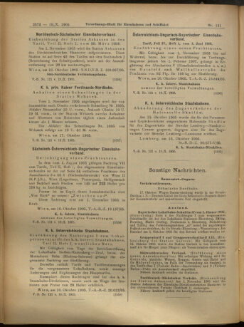 Verordnungs-Blatt für Eisenbahnen und Schiffahrt: Veröffentlichungen in Tarif- und Transport-Angelegenheiten 19051019 Seite: 12