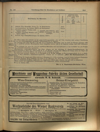 Verordnungs-Blatt für Eisenbahnen und Schiffahrt: Veröffentlichungen in Tarif- und Transport-Angelegenheiten 19051024 Seite: 7