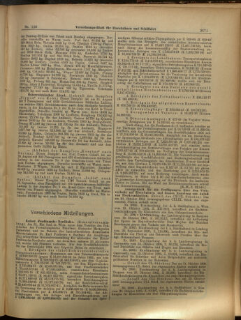 Verordnungs-Blatt für Eisenbahnen und Schiffahrt: Veröffentlichungen in Tarif- und Transport-Angelegenheiten 19051031 Seite: 3