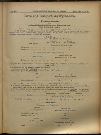 Verordnungs-Blatt für Eisenbahnen und Schiffahrt: Veröffentlichungen in Tarif- und Transport-Angelegenheiten 19051031 Seite: 5