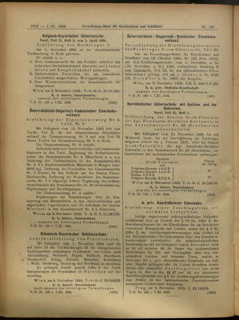 Verordnungs-Blatt für Eisenbahnen und Schiffahrt: Veröffentlichungen in Tarif- und Transport-Angelegenheiten 19051107 Seite: 16