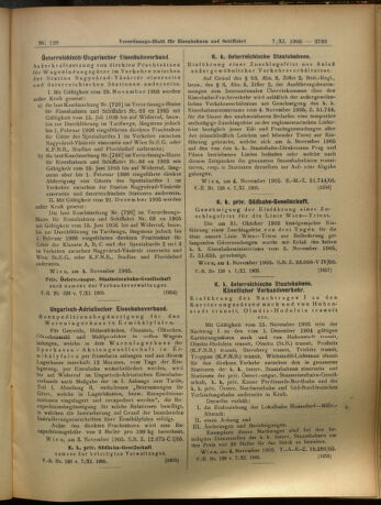 Verordnungs-Blatt für Eisenbahnen und Schiffahrt: Veröffentlichungen in Tarif- und Transport-Angelegenheiten 19051107 Seite: 17