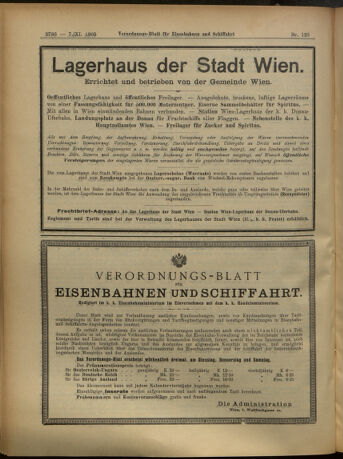 Verordnungs-Blatt für Eisenbahnen und Schiffahrt: Veröffentlichungen in Tarif- und Transport-Angelegenheiten 19051107 Seite: 20