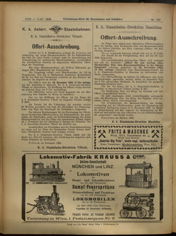 Verordnungs-Blatt für Eisenbahnen und Schiffahrt: Veröffentlichungen in Tarif- und Transport-Angelegenheiten 19051107 Seite: 36