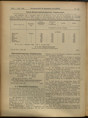 Verordnungs-Blatt für Eisenbahnen und Schiffahrt: Veröffentlichungen in Tarif- und Transport-Angelegenheiten 19051109 Seite: 12