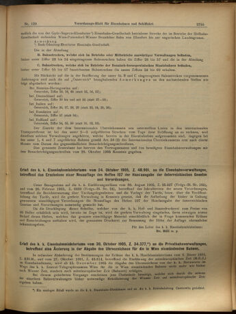 Verordnungs-Blatt für Eisenbahnen und Schiffahrt: Veröffentlichungen in Tarif- und Transport-Angelegenheiten 19051109 Seite: 3