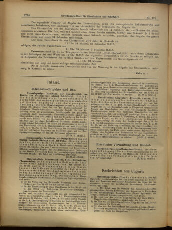 Verordnungs-Blatt für Eisenbahnen und Schiffahrt: Veröffentlichungen in Tarif- und Transport-Angelegenheiten 19051109 Seite: 4