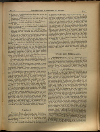 Verordnungs-Blatt für Eisenbahnen und Schiffahrt: Veröffentlichungen in Tarif- und Transport-Angelegenheiten 19051109 Seite: 5