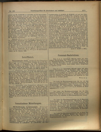 Verordnungs-Blatt für Eisenbahnen und Schiffahrt: Veröffentlichungen in Tarif- und Transport-Angelegenheiten 19051111 Seite: 6