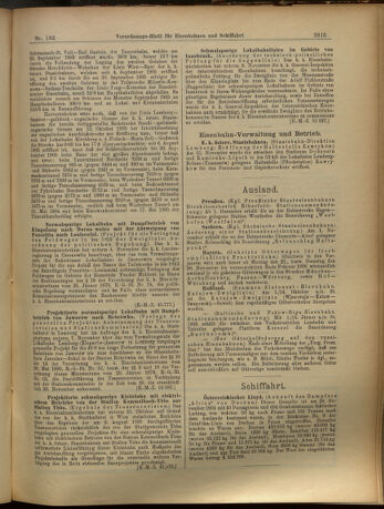 Verordnungs-Blatt für Eisenbahnen und Schiffahrt: Veröffentlichungen in Tarif- und Transport-Angelegenheiten 19051116 Seite: 3