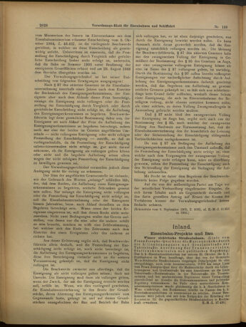 Verordnungs-Blatt für Eisenbahnen und Schiffahrt: Veröffentlichungen in Tarif- und Transport-Angelegenheiten 19051118 Seite: 2