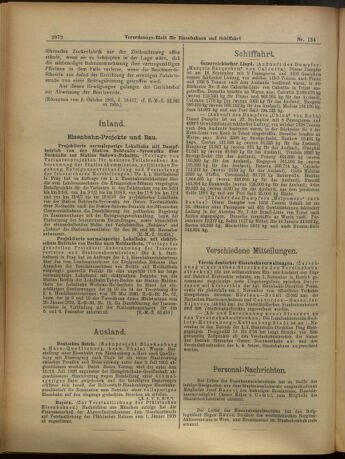 Verordnungs-Blatt für Eisenbahnen und Schiffahrt: Veröffentlichungen in Tarif- und Transport-Angelegenheiten 19051121 Seite: 4