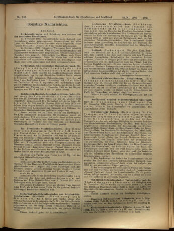 Verordnungs-Blatt für Eisenbahnen und Schiffahrt: Veröffentlichungen in Tarif- und Transport-Angelegenheiten 19051123 Seite: 9