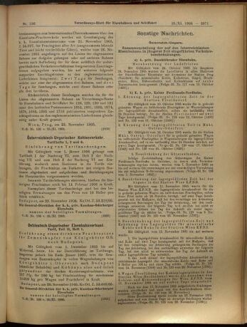 Verordnungs-Blatt für Eisenbahnen und Schiffahrt: Veröffentlichungen in Tarif- und Transport-Angelegenheiten 19051125 Seite: 11