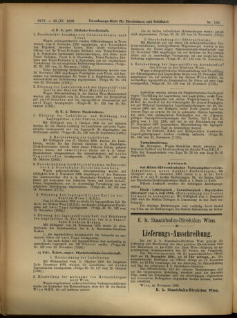 Verordnungs-Blatt für Eisenbahnen und Schiffahrt: Veröffentlichungen in Tarif- und Transport-Angelegenheiten 19051125 Seite: 12