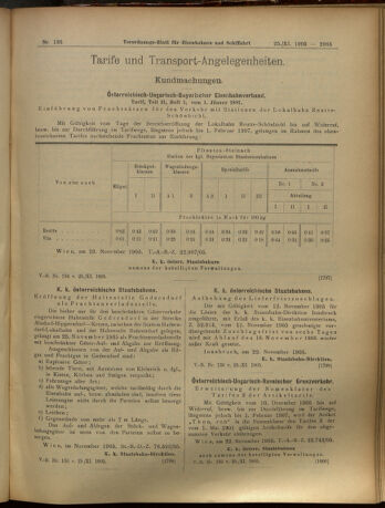 Verordnungs-Blatt für Eisenbahnen und Schiffahrt: Veröffentlichungen in Tarif- und Transport-Angelegenheiten 19051125 Seite: 5