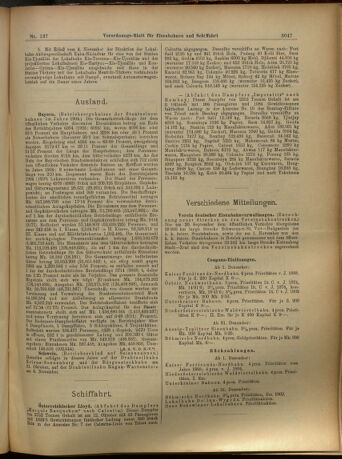 Verordnungs-Blatt für Eisenbahnen und Schiffahrt: Veröffentlichungen in Tarif- und Transport-Angelegenheiten 19051128 Seite: 3