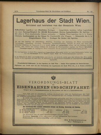 Verordnungs-Blatt für Eisenbahnen und Schiffahrt: Veröffentlichungen in Tarif- und Transport-Angelegenheiten 19051207 Seite: 8