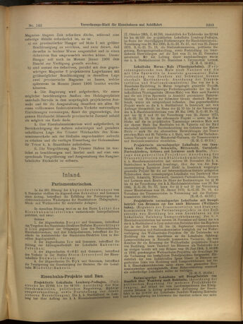 Verordnungs-Blatt für Eisenbahnen und Schiffahrt: Veröffentlichungen in Tarif- und Transport-Angelegenheiten 19051212 Seite: 3