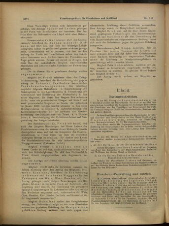 Verordnungs-Blatt für Eisenbahnen und Schiffahrt: Veröffentlichungen in Tarif- und Transport-Angelegenheiten 19051214 Seite: 14