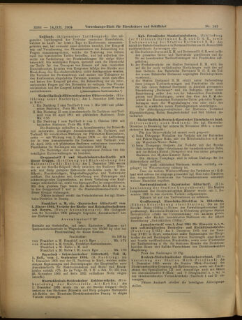 Verordnungs-Blatt für Eisenbahnen und Schiffahrt: Veröffentlichungen in Tarif- und Transport-Angelegenheiten 19051214 Seite: 22