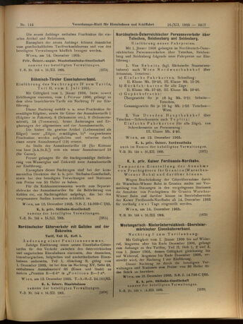 Verordnungs-Blatt für Eisenbahnen und Schiffahrt: Veröffentlichungen in Tarif- und Transport-Angelegenheiten 19051216 Seite: 17