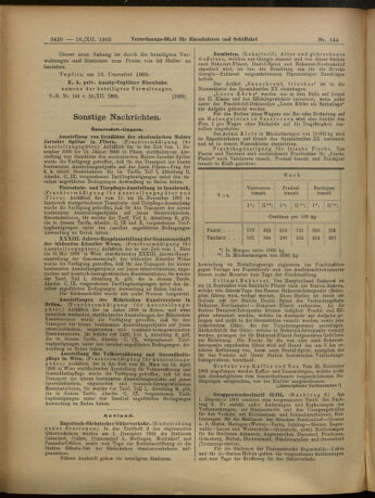 Verordnungs-Blatt für Eisenbahnen und Schiffahrt: Veröffentlichungen in Tarif- und Transport-Angelegenheiten 19051216 Seite: 20