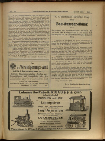 Verordnungs-Blatt für Eisenbahnen und Schiffahrt: Veröffentlichungen in Tarif- und Transport-Angelegenheiten 19051216 Seite: 21