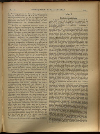 Verordnungs-Blatt für Eisenbahnen und Schiffahrt: Veröffentlichungen in Tarif- und Transport-Angelegenheiten 19051216 Seite: 3