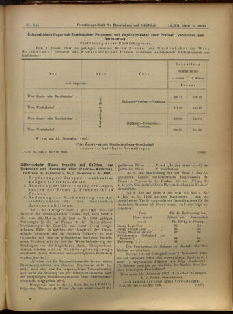 Verordnungs-Blatt für Eisenbahnen und Schiffahrt: Veröffentlichungen in Tarif- und Transport-Angelegenheiten 19051219 Seite: 11