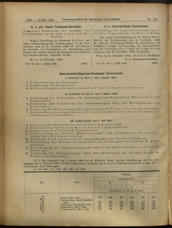 Verordnungs-Blatt für Eisenbahnen und Schiffahrt: Veröffentlichungen in Tarif- und Transport-Angelegenheiten 19051219 Seite: 18