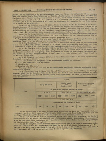 Verordnungs-Blatt für Eisenbahnen und Schiffahrt: Veröffentlichungen in Tarif- und Transport-Angelegenheiten 19051219 Seite: 20