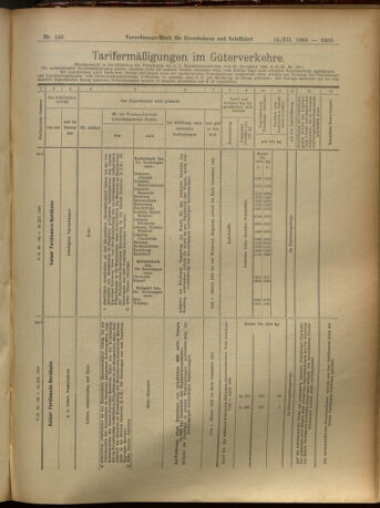 Verordnungs-Blatt für Eisenbahnen und Schiffahrt: Veröffentlichungen in Tarif- und Transport-Angelegenheiten 19051219 Seite: 25