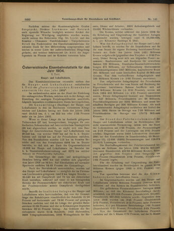 Verordnungs-Blatt für Eisenbahnen und Schiffahrt: Veröffentlichungen in Tarif- und Transport-Angelegenheiten 19051219 Seite: 4