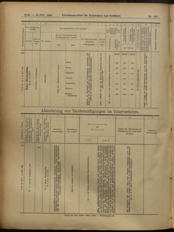 Verordnungs-Blatt für Eisenbahnen und Schiffahrt: Veröffentlichungen in Tarif- und Transport-Angelegenheiten 19051221 Seite: 45