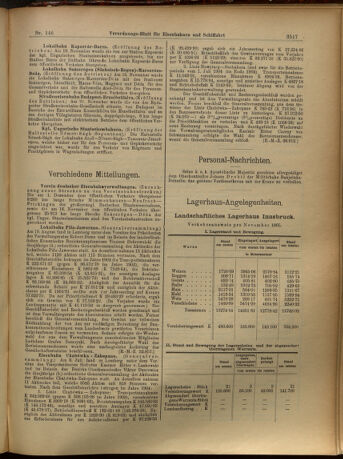 Verordnungs-Blatt für Eisenbahnen und Schiffahrt: Veröffentlichungen in Tarif- und Transport-Angelegenheiten 19051221 Seite: 6