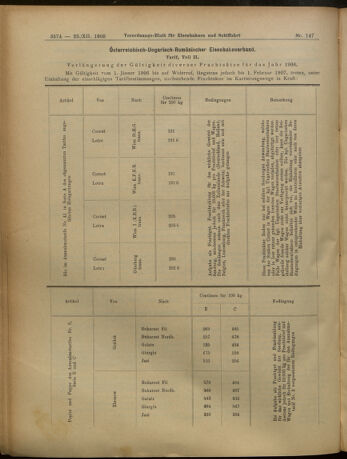 Verordnungs-Blatt für Eisenbahnen und Schiffahrt: Veröffentlichungen in Tarif- und Transport-Angelegenheiten 19051223 Seite: 18