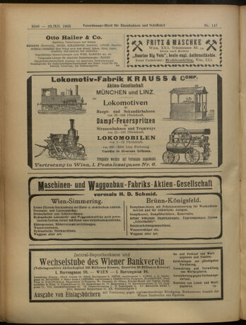 Verordnungs-Blatt für Eisenbahnen und Schiffahrt: Veröffentlichungen in Tarif- und Transport-Angelegenheiten 19051223 Seite: 24