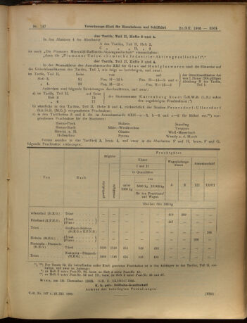 Verordnungs-Blatt für Eisenbahnen und Schiffahrt: Veröffentlichungen in Tarif- und Transport-Angelegenheiten 19051223 Seite: 9