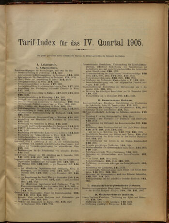 Verordnungs-Blatt für Eisenbahnen und Schiffahrt: Veröffentlichungen in Tarif- und Transport-Angelegenheiten 19051230 Seite: 119