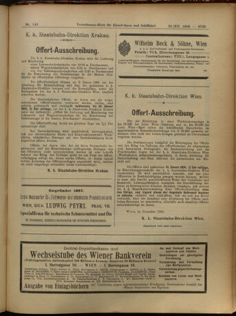 Verordnungs-Blatt für Eisenbahnen und Schiffahrt: Veröffentlichungen in Tarif- und Transport-Angelegenheiten 19051230 Seite: 23