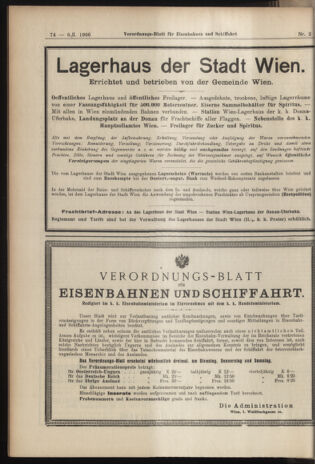 Verordnungs-Blatt für Eisenbahnen und Schiffahrt: Veröffentlichungen in Tarif- und Transport-Angelegenheiten 19060106 Seite: 10